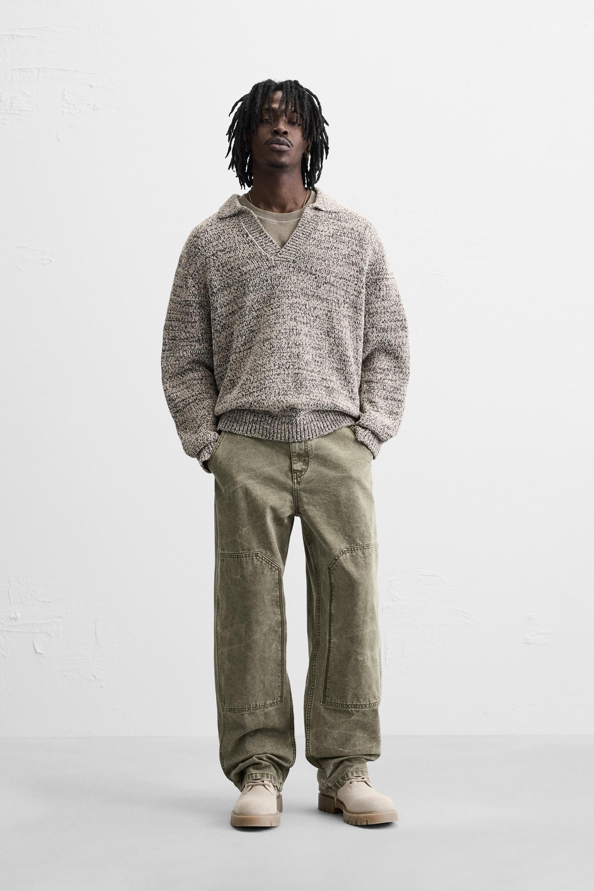 WASHED CARPENTER TROUSERS - Light khaki | ZARA Australia