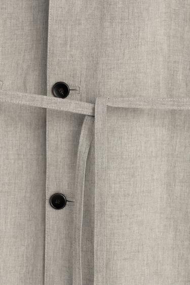 RELAXED FIT VISCOSE - LINEN PARKA - Mink by Zara - Image 11