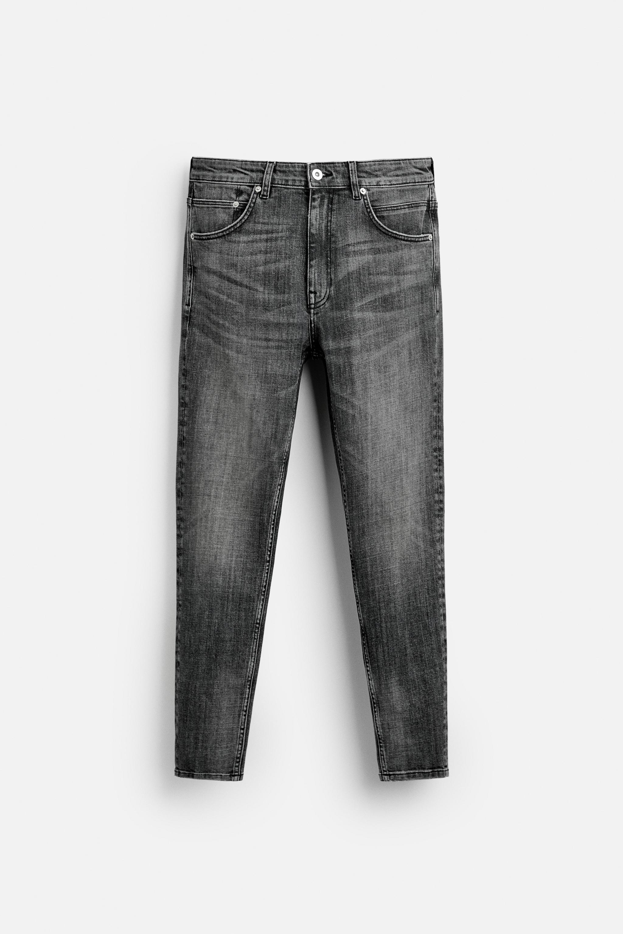 Denim Vaqueros Skinny Hombre Zara Slim Fit Jeans Con Spacco
