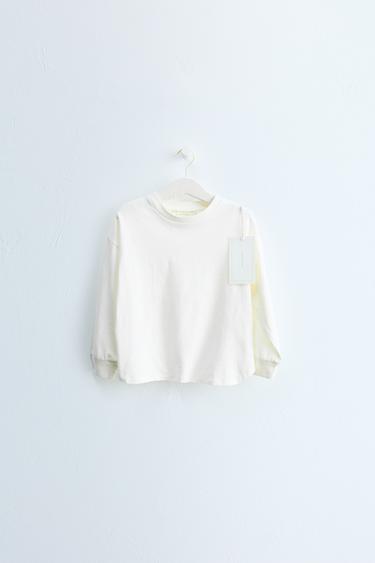 ZARA TIMELESS - PLAIN CUFF T-SHIRT — White 1