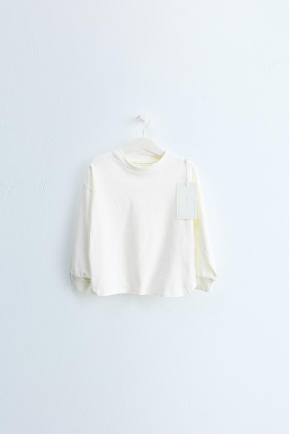 ZARA TIMELESS - PLAIN CUFFED T-SHIRT - White by Zara - Image 0