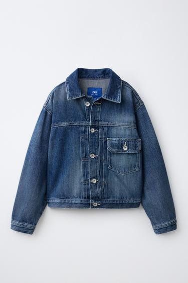 DENIM JACKET WITH BUCKLE — Blue 1