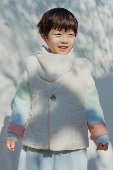 스트라이프 니트 재킷 - Zara 스트라이프