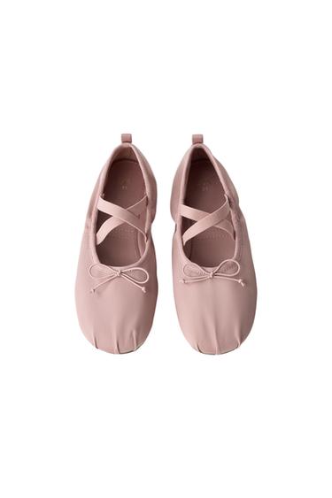 SATIN BALLET FLATS — Pink 2
