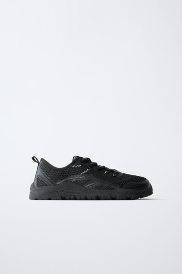 BAREFOOT SNEAKER MET NETSTOF - Zwart van Zara