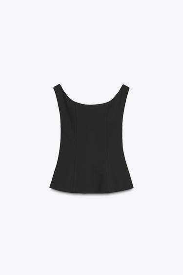 CREPE TOP - Black by Zara - Image 6