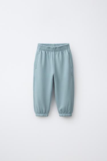 PLAIN JOGGING TROUSERS - Light blue by Zara
