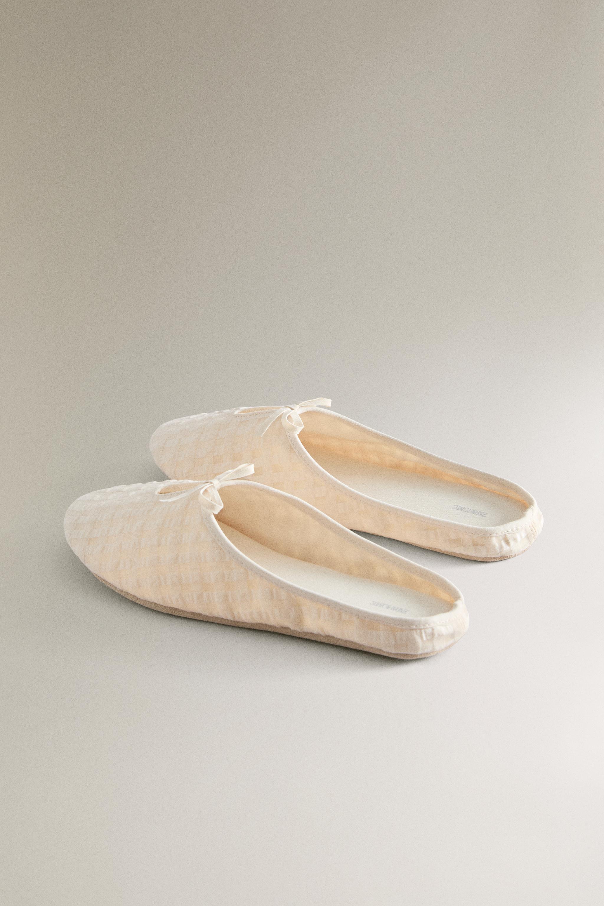 GINGHAM MULE SLIPPERS
