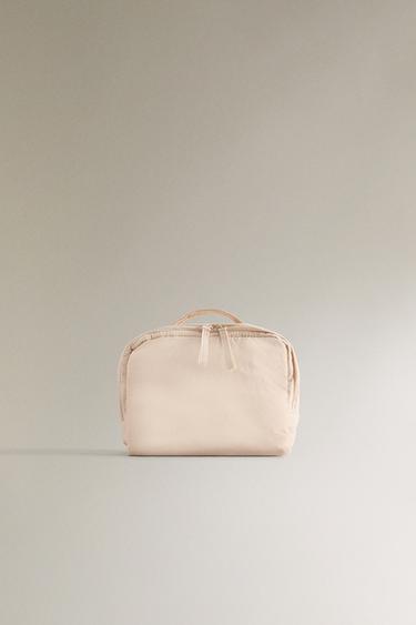 Zara NYLON MAKEUP BAG - Light Pink
