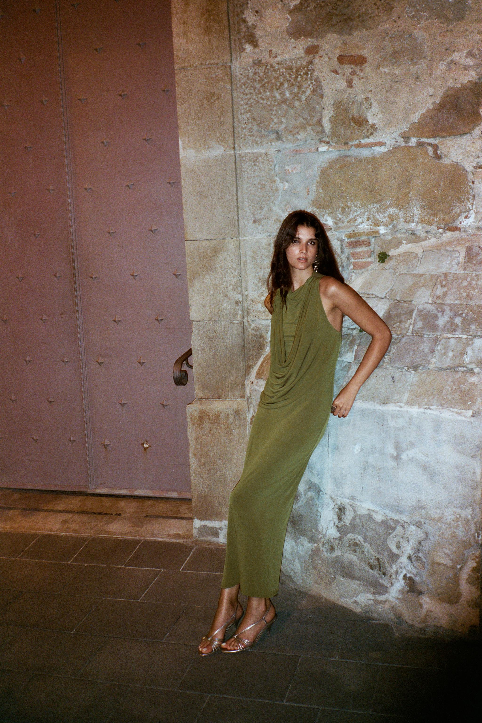 Vestito Velluto Vestito Verde Zara Lungo Satin Dress With Zara Gold Pleated Dress Zara Draped Combination Dress Women Moss Green Women Vestito Velluto Vestito Verde Zara Lungo Satin Dress With Zara Gold Pleated Dress Zara Draped Combination Dress Women Moss Green Women