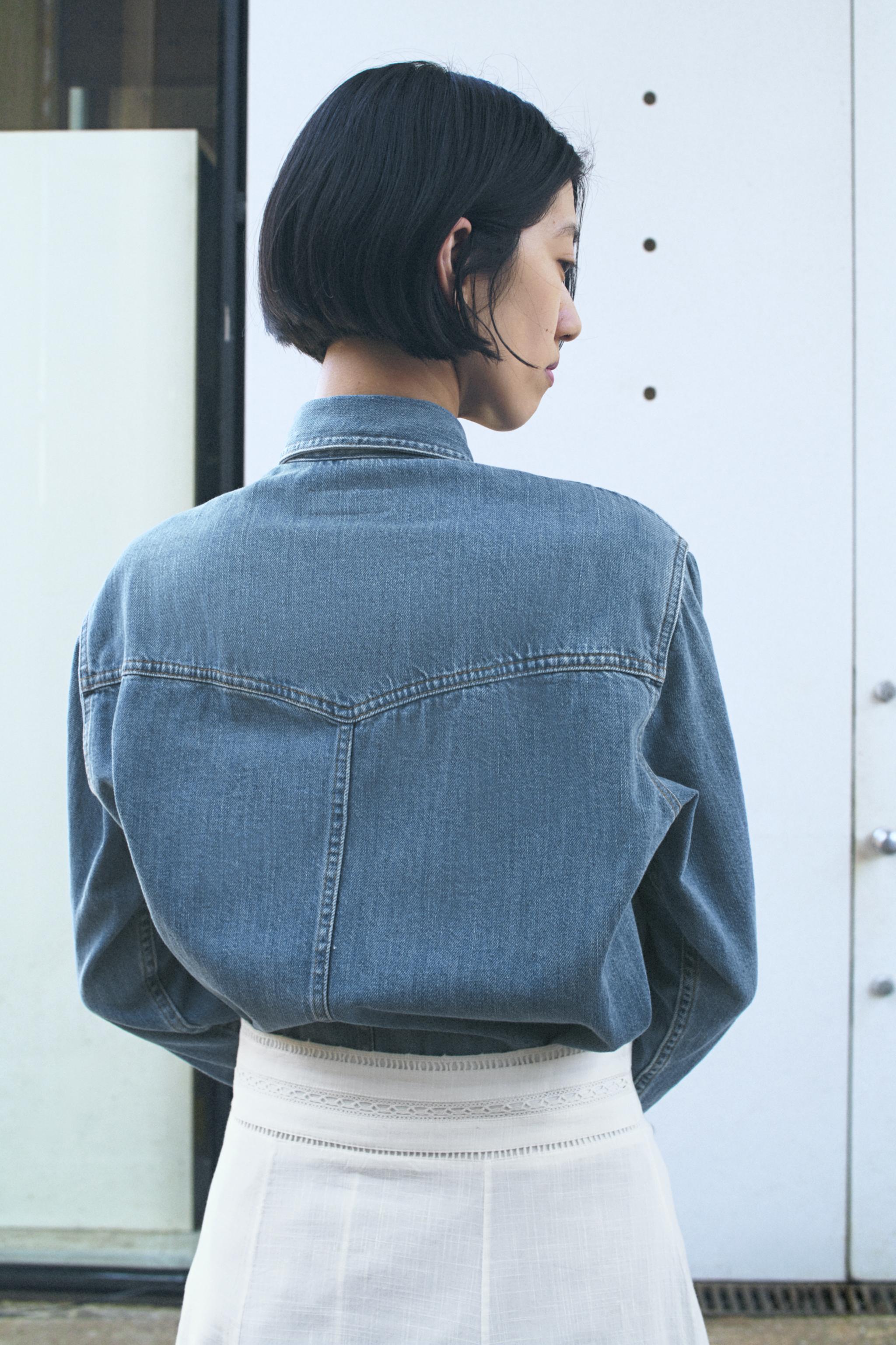 【完売品】ZARA ザラ ZW COLLECTION デニムシャツ⭐︎XS ZW COLLECTION デニムシャツ - ブルー | ZARA Japan / 日本