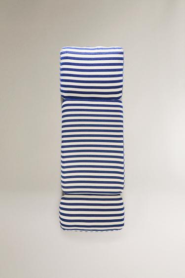 STRIPED INDIVIDUAL FOLDING ARMCHAIR - Ecru / Blue by Zara - Image 4
