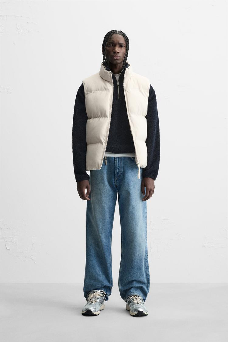 Puffer Vest Lange Daunenweste Zara Steppjacke Daunenweste Lang