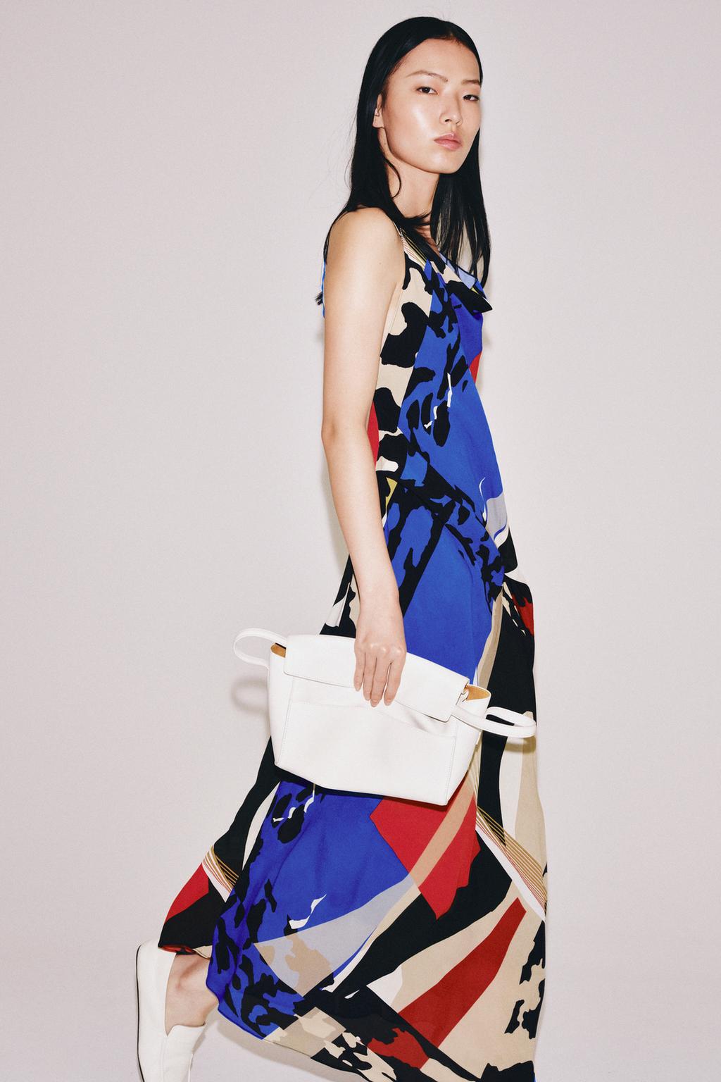 ZW Collection Printed Midi Dress