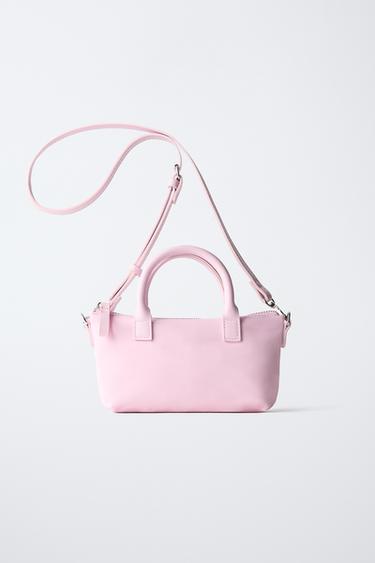 BORSA A TRACOLLA IN NYLON - Viola malva di Zara
