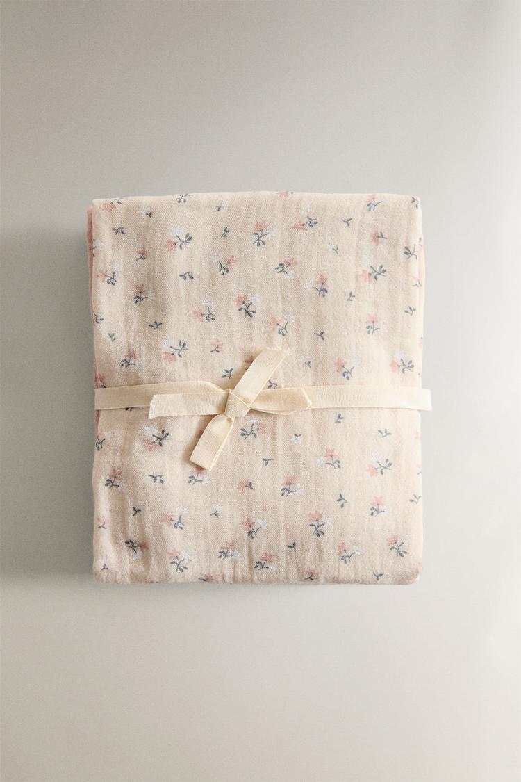 BABY TULIP MUSLIN CLOTHS (PACK OF 3) Light pink ZARA Turkey