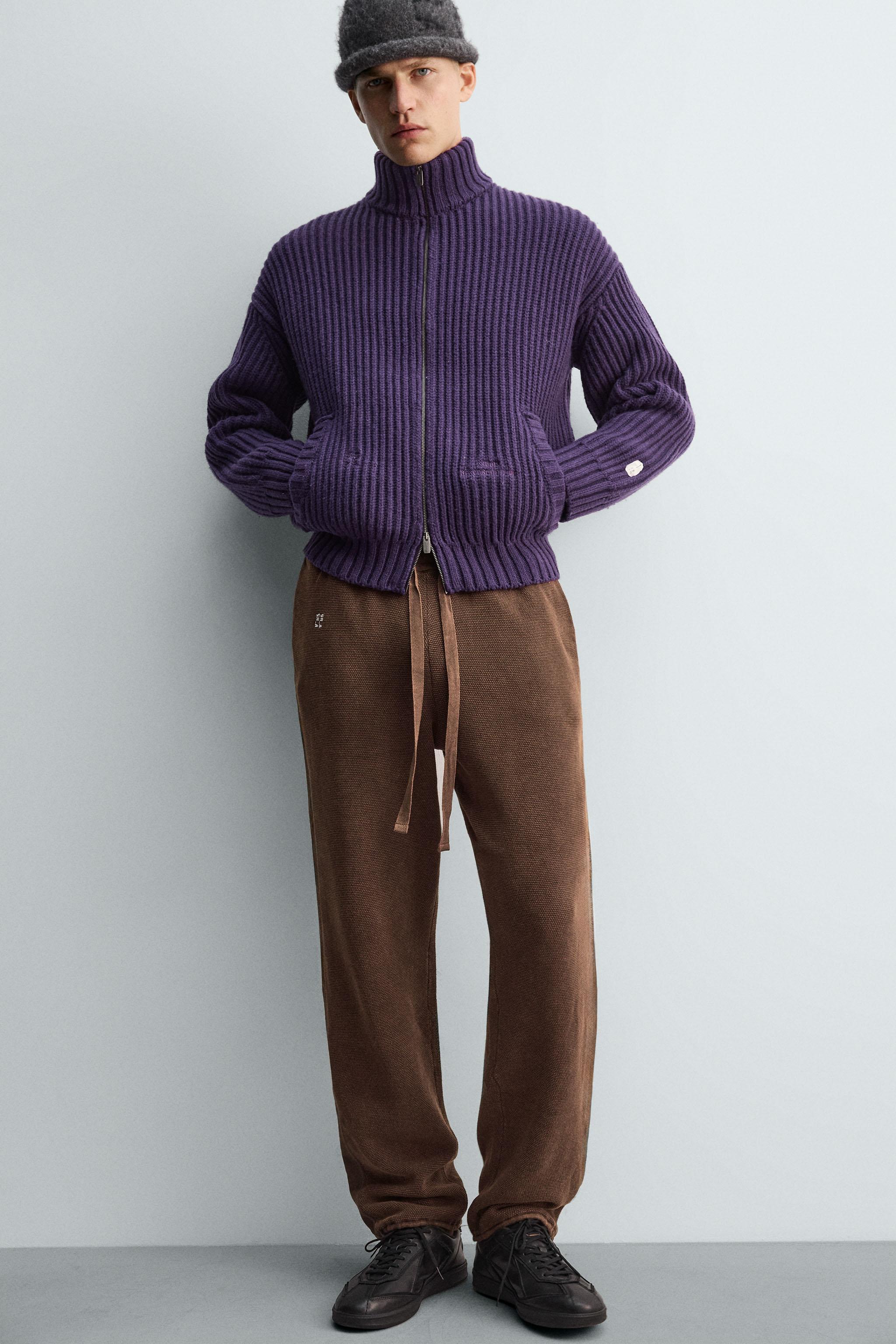 KNIT JOGGER PANTS WITH STRIPES X SR_A