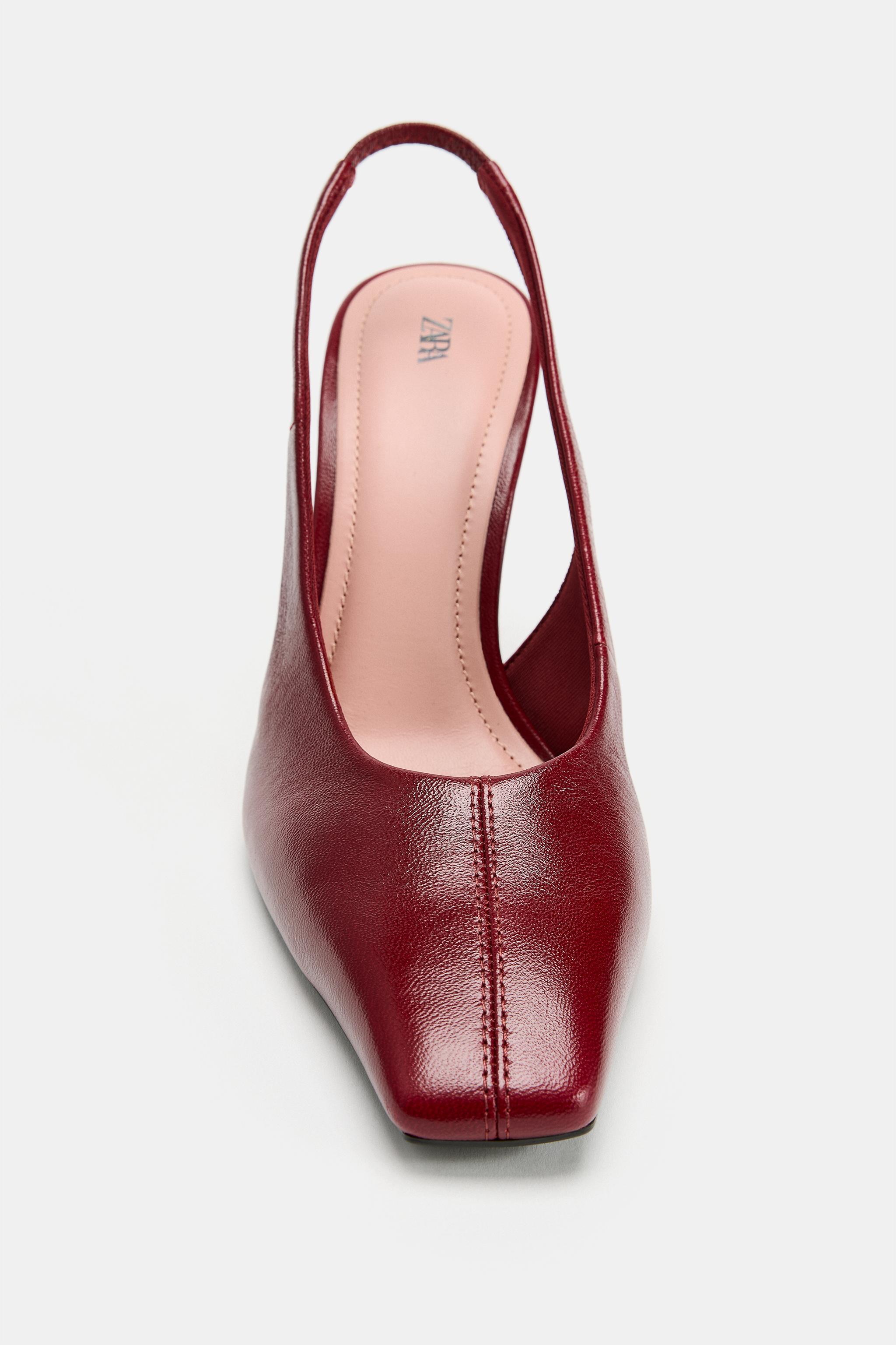 Женские туфли Zara LEATHER HEELS — фото 3