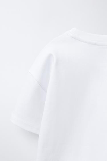 BASIC INTERLOCK T-SHIRT - White by Zara - Image 3