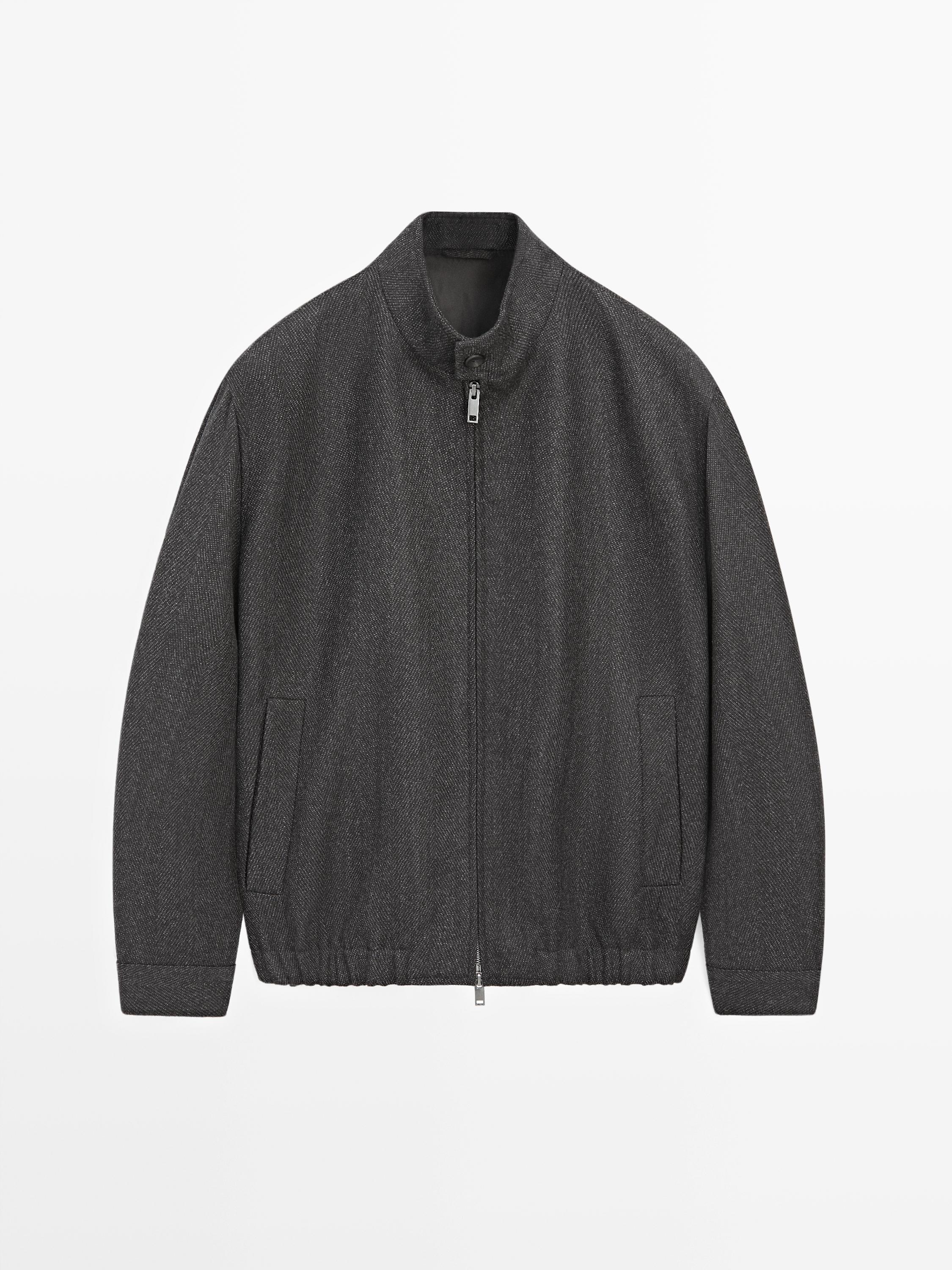 100% wool herringbone jacket