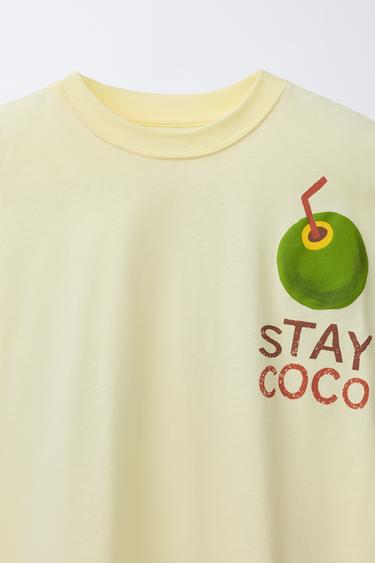 COCO PRINT T-SHIRT - Yellow by Zara - Image 2