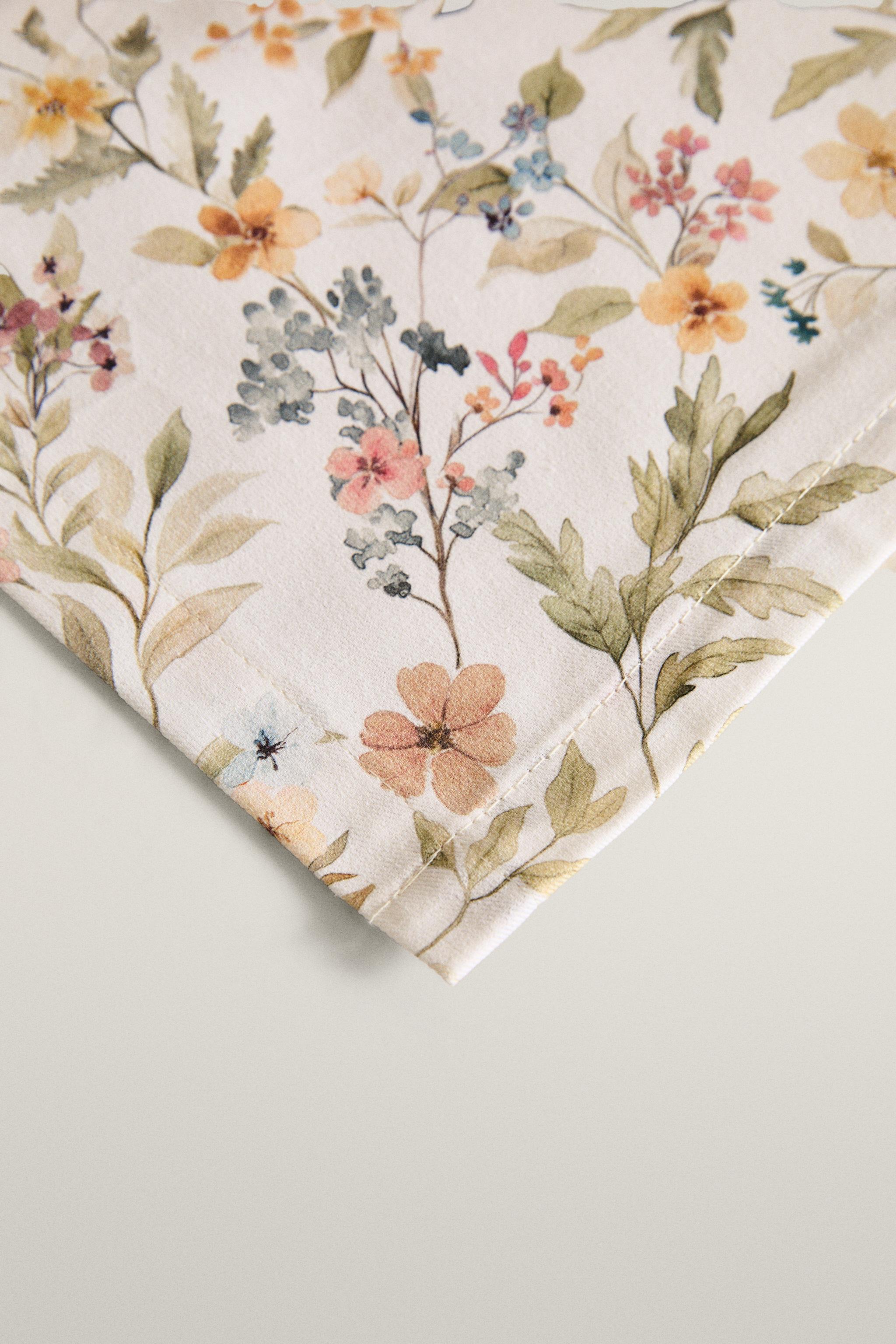 NAPPE ENDUITE IMPRIMÉ FLORAL