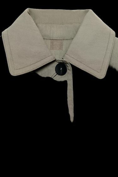 OVERSIZE-TRENCHCOAT ZW COLLECTION - Grau Weinrot von Zara