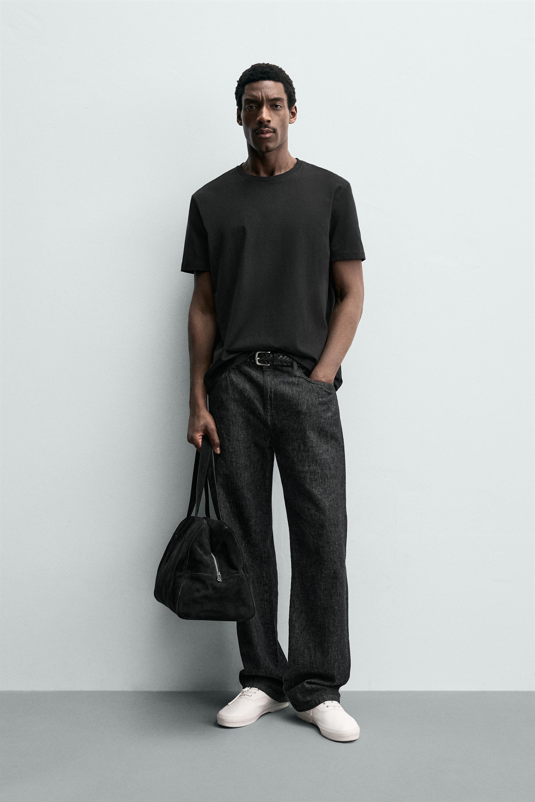 Мужские футболки Zara 3-PACK MEDIUM WEIGHT BASIC T-SHIRTS /02