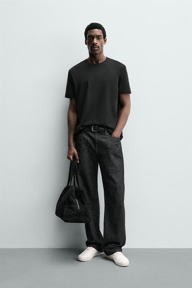 НАБОР ИЗ 3-Х БАЗОВЫХ ФУТБОЛОК MEDIUM WEIGHT — ЧЕРНЫЙ от Zara