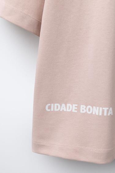 A CORUÑA PRINT T-SHIRT - Pale pink by Zara - Image 3