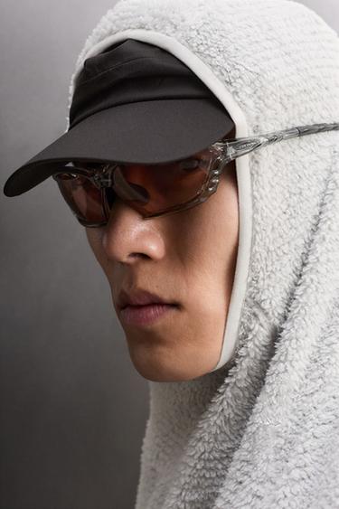 SWEAT POLAIRE TEXTURÉ À CAPUCHE - Blanc cassé de Zara - Image 6