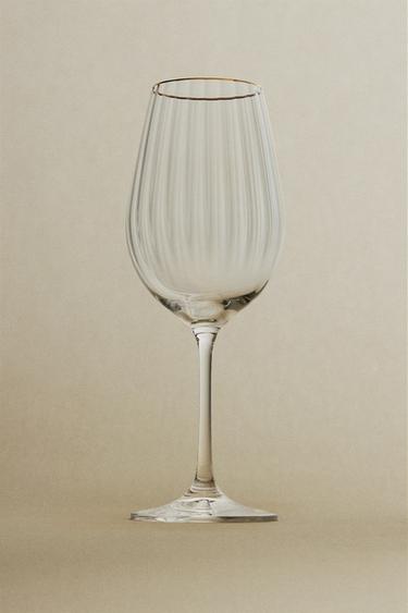 CHRISTMAS WINE GLASS WITH LINES - 990 by Zara