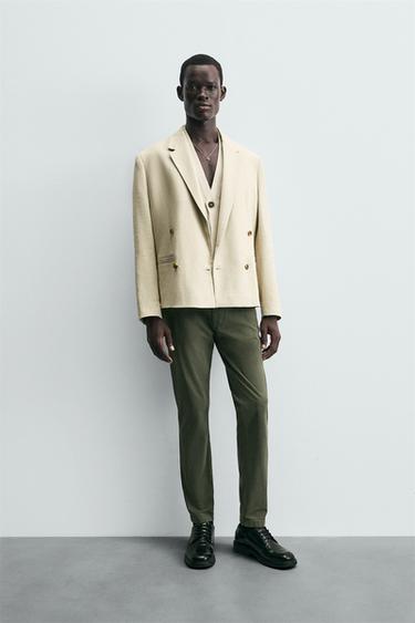 CALÇA CHINO SKINNY FIT - Caqui da Zara - Imagem 0