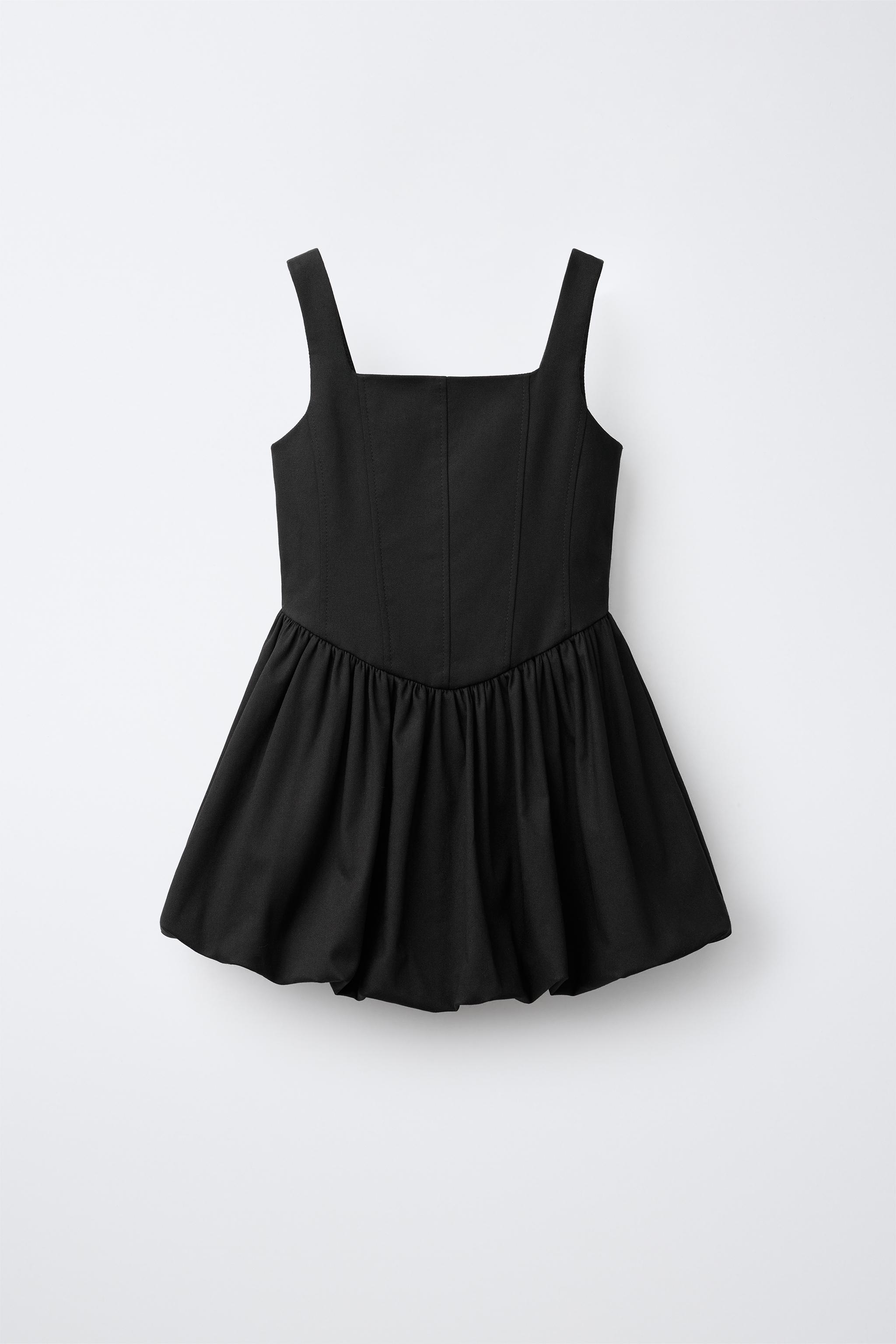 バルーンスカートワンピース - カーボングレー | ZARA Japan / 日本