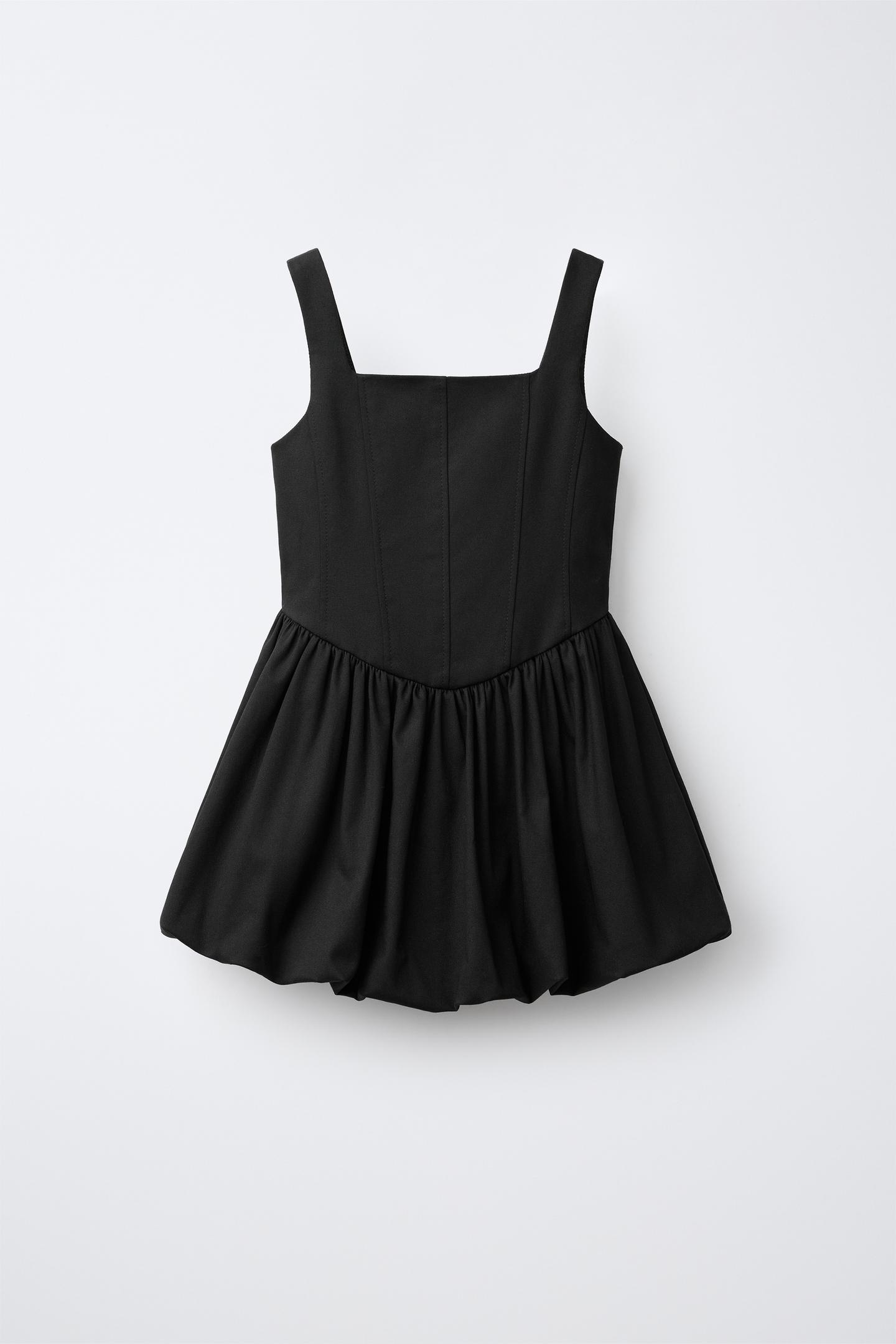 Детское платье Zara Balloon-Skirt, цвет: Антрацитовый серый — фото 1