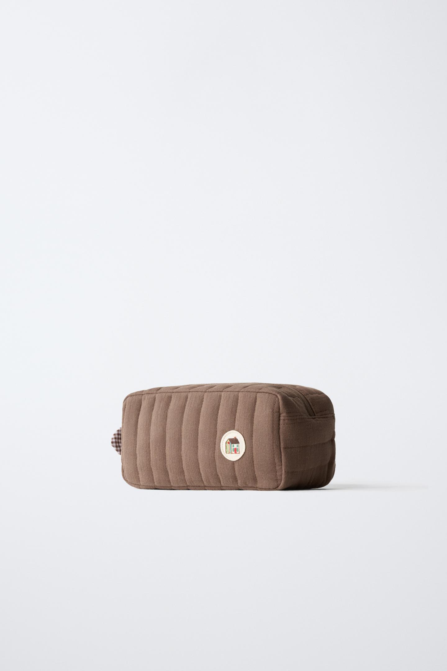 Детская сумка Zara Quilted Pouch, цвет: Коричневый — фото 2
