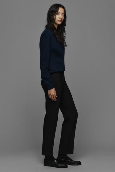MID-RISE ANKLE PANTS — Black 2
