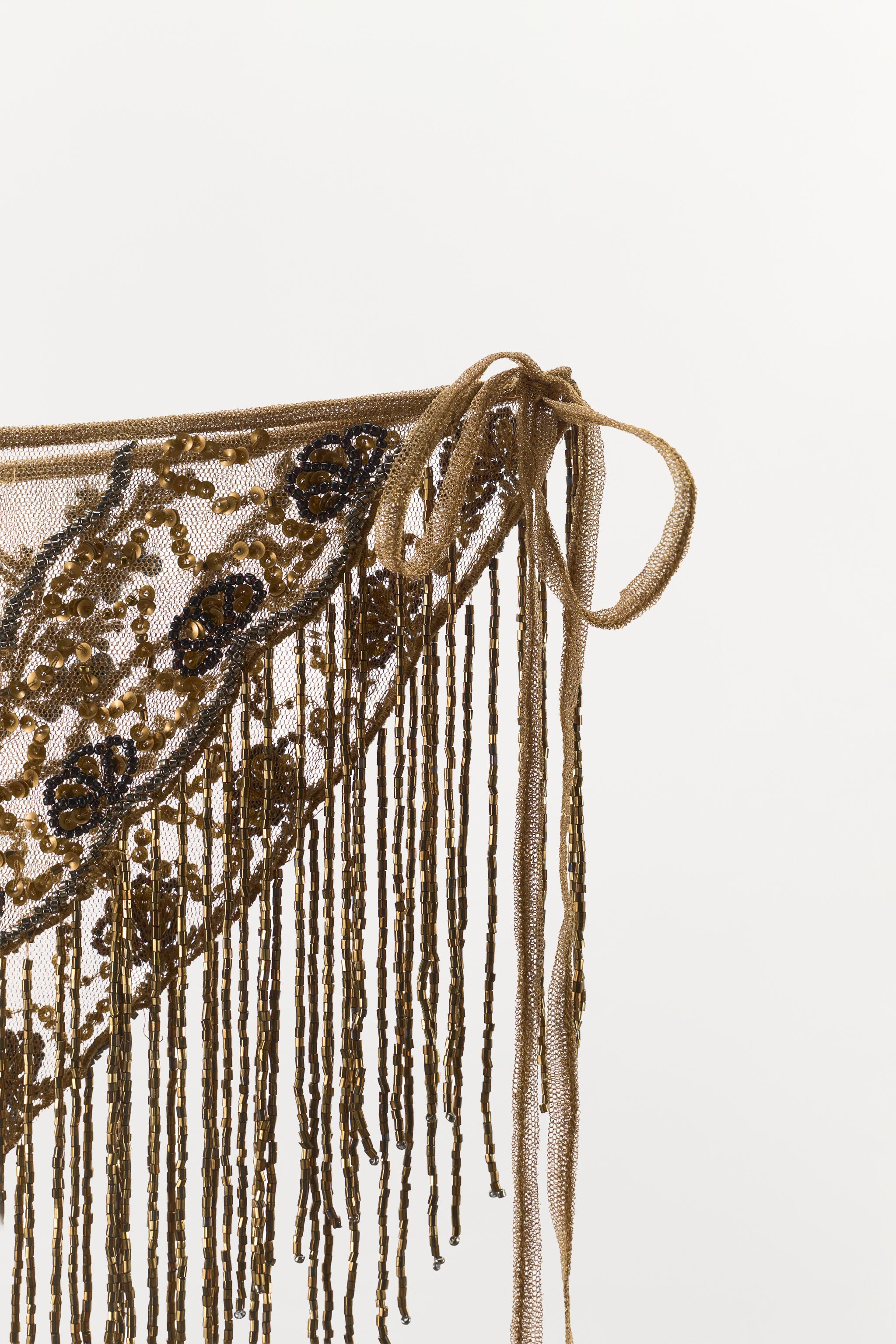 LIMITED EDITION EMBROIDERED BEADED FRINGE SARONG