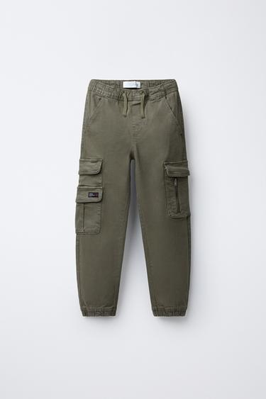 SUPERELASTISCHE JOGGINGHOSE - Khaki von Zara