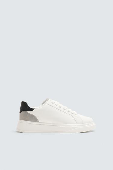 Zara HEEL DETAIL SNEAKERS - Black