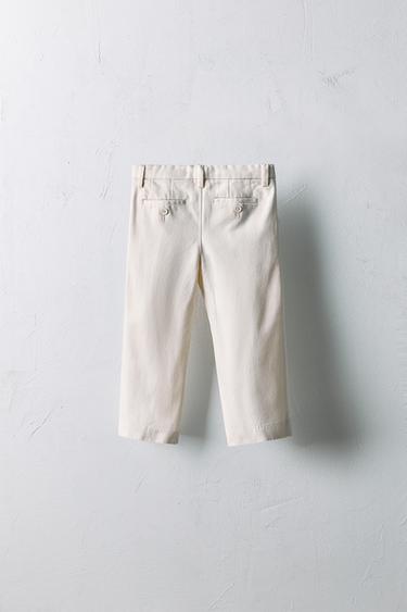 2-5 ANYS/ PANTALONS DE SARJA LIMITED EDITION - Blanc trencat de Zara