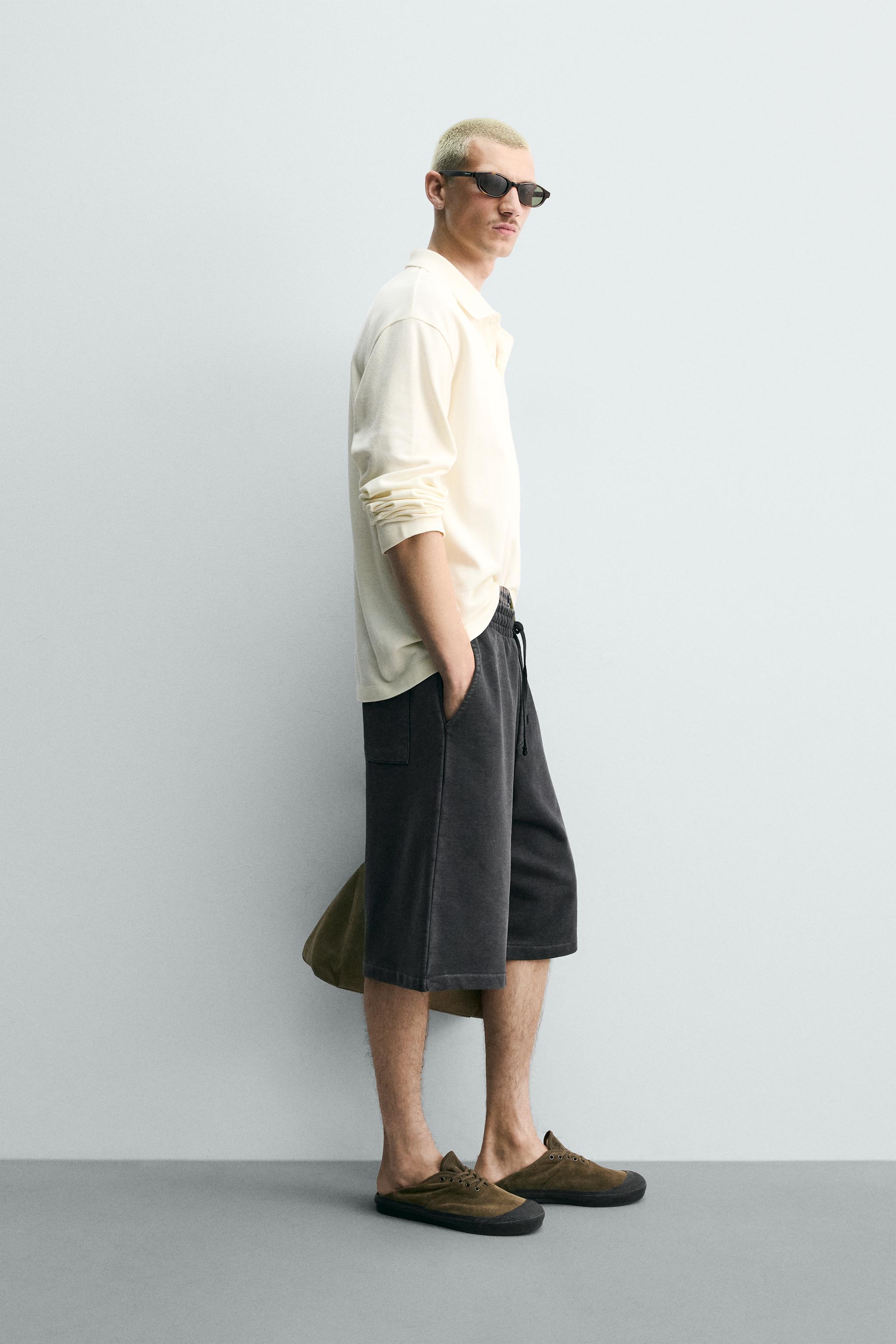 RELAXED FIT WASHED JOGGER SHORTS