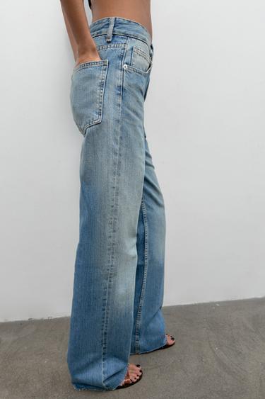 JEAN TRF WIDE LEG TAILLE HAUTE - Bleu de Zara - Image 2