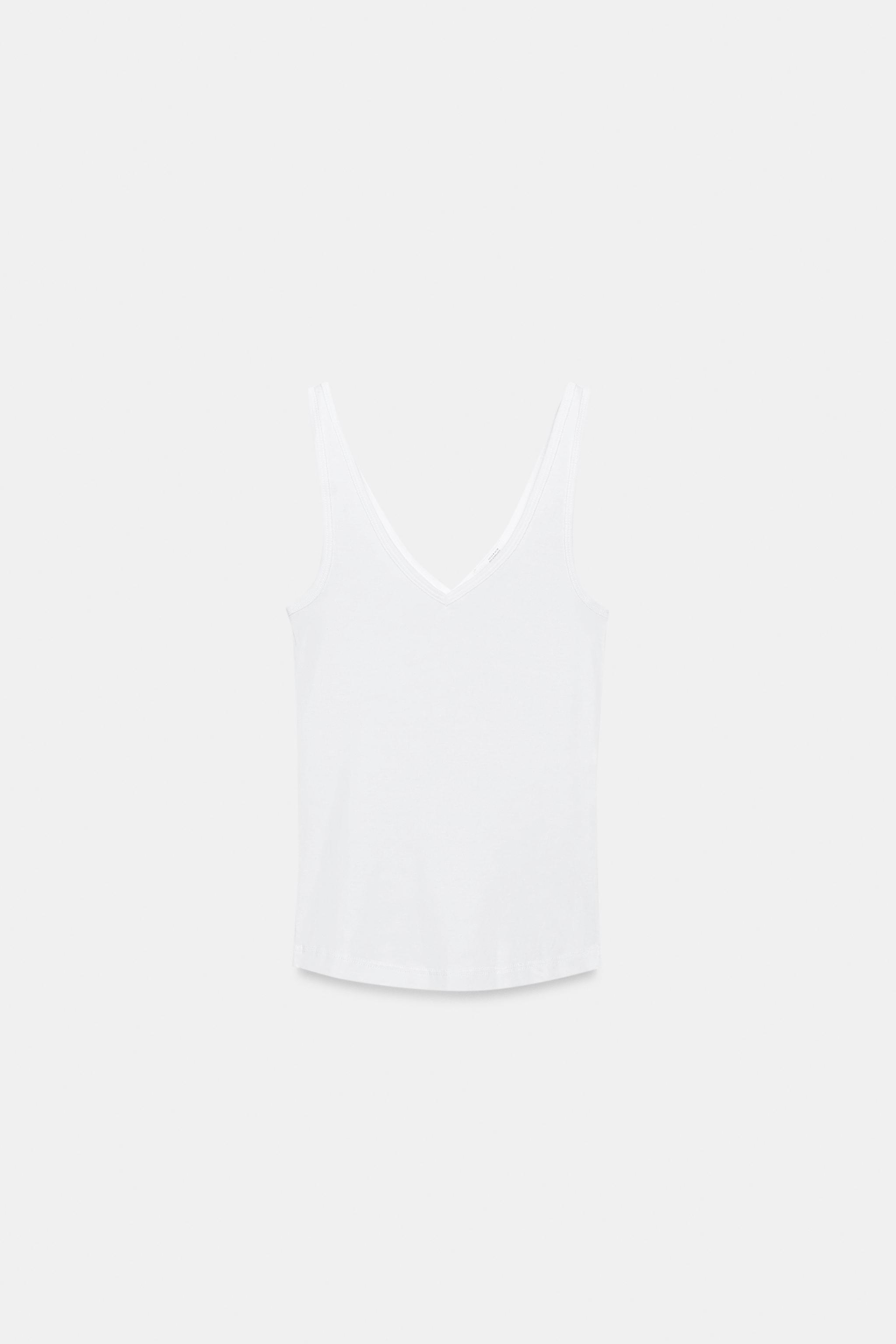 COTTON STRAP TOP