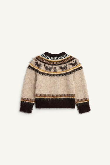 PULL IMPRIMÉ ÉDITION LIMITÉE - Kaki de Zara - Image 5