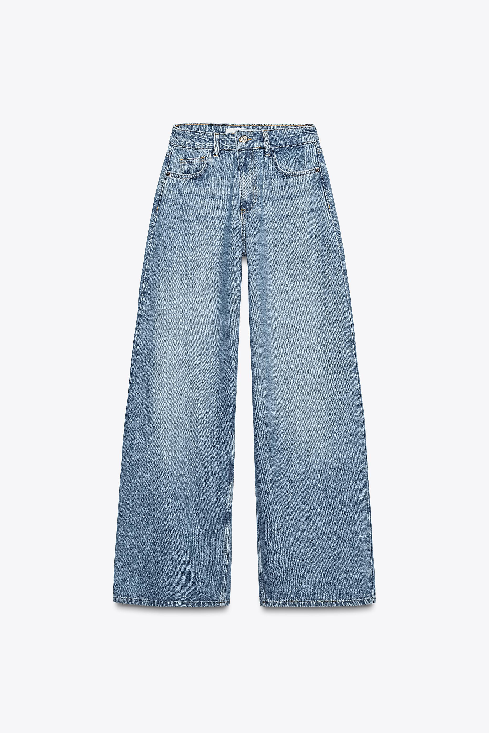 Z1975 MID-RISE BAGGY JEANS - Mid-blue | ZARA United States