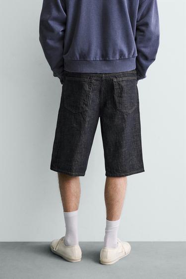 BAGGY FIT DENIM BERMUDA SHORTS - Indigo by Zara - Image 2