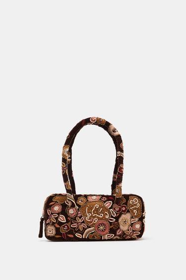 EMBROIDERED SHOULDER BAG - Multicoloured by Zara - Image 0