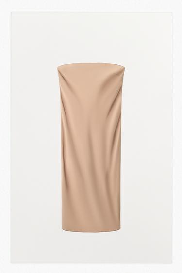 فستان ببطانة باندان - وردي فاتح الخاص بـ Zara