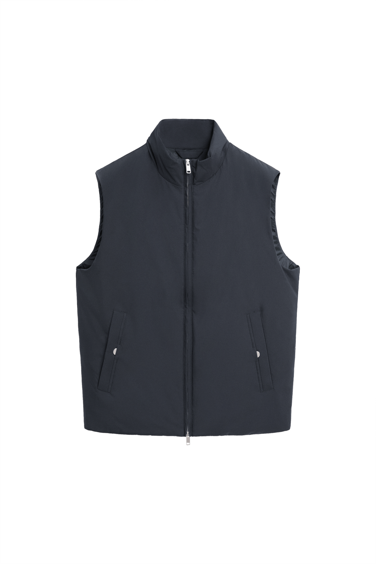 Ultra-lightweight water-repellent down gilet — Navy blue